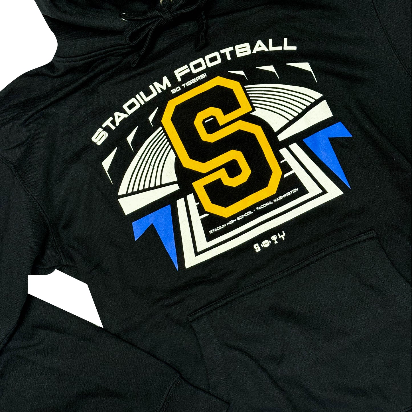 Stadium Football Hoodie (Black)